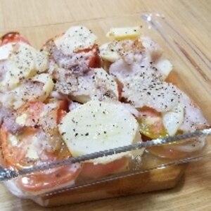 じゃがいもとトマトのオーブン焼き♪